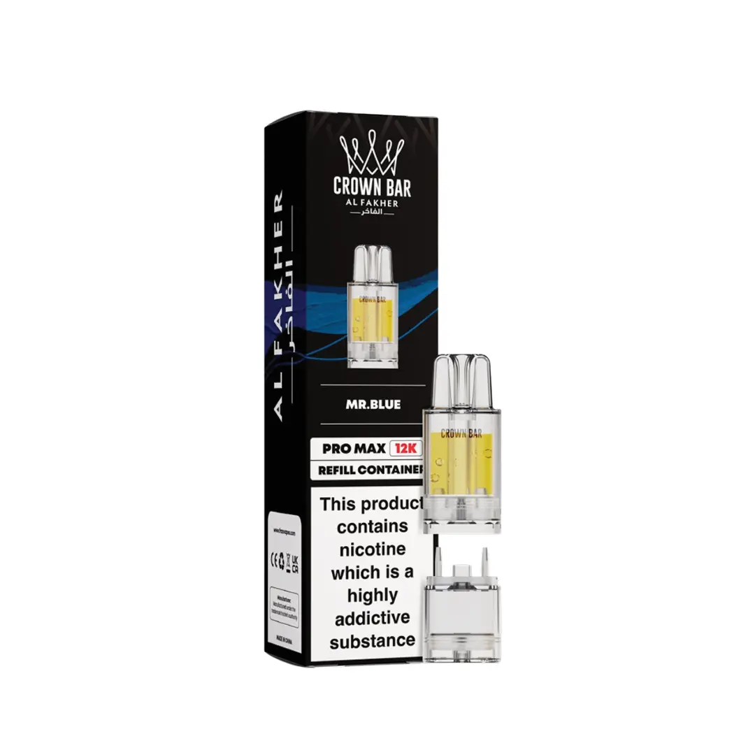 Al Fakher Crown Bar Pro Max 12K Mr Blue Refill Pods