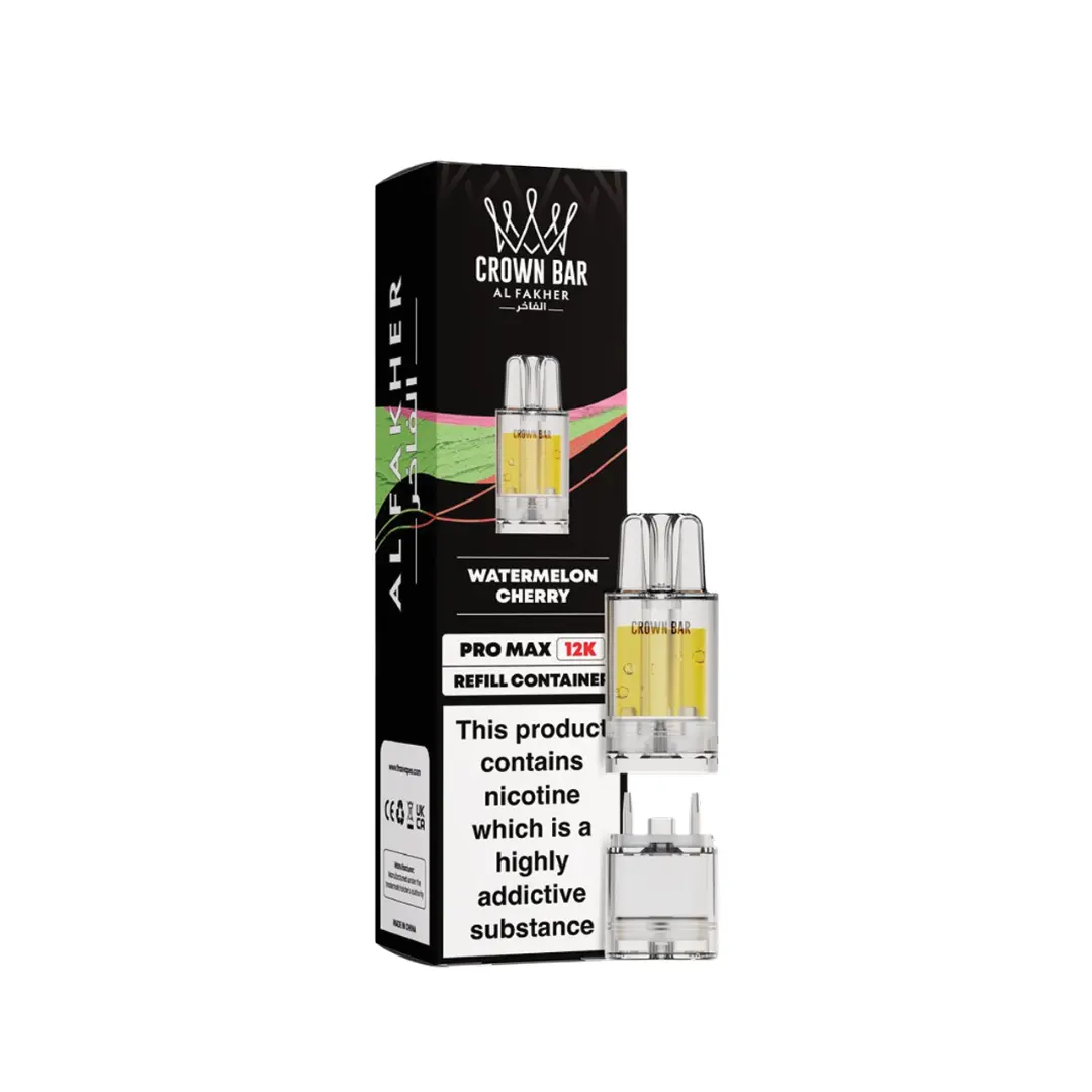 Al Fakher Crown Bar Pro Max 12K Watermelon Cherry Refill Pods