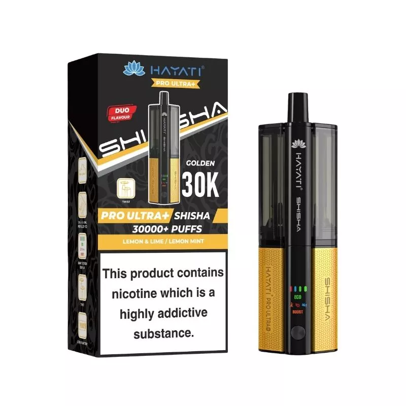 Hayati Pro Ultra Plus Shisha 30000 Prefilled Pod Vape Kit - Image 5