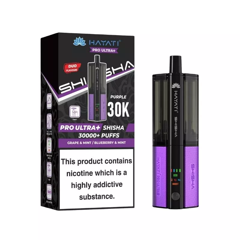 Hayati Pro Ultra Plus Shisha 30000 Prefilled Pod Vape Kit - Image 7