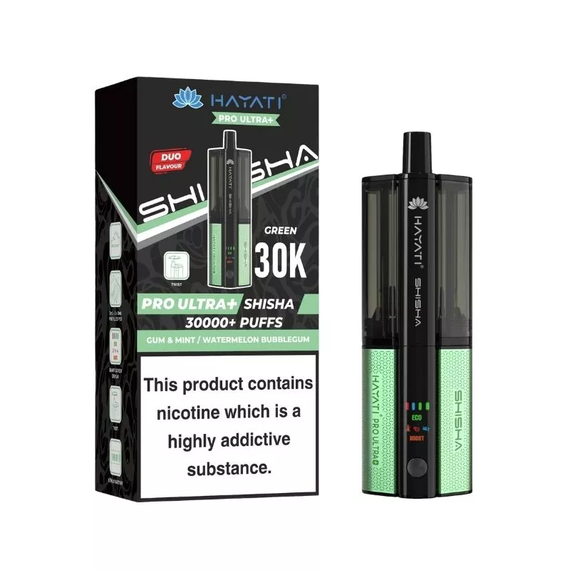 Hayati Pro Ultra Plus Shisha 30000 Prefilled Pod Vape Kit - Image 9