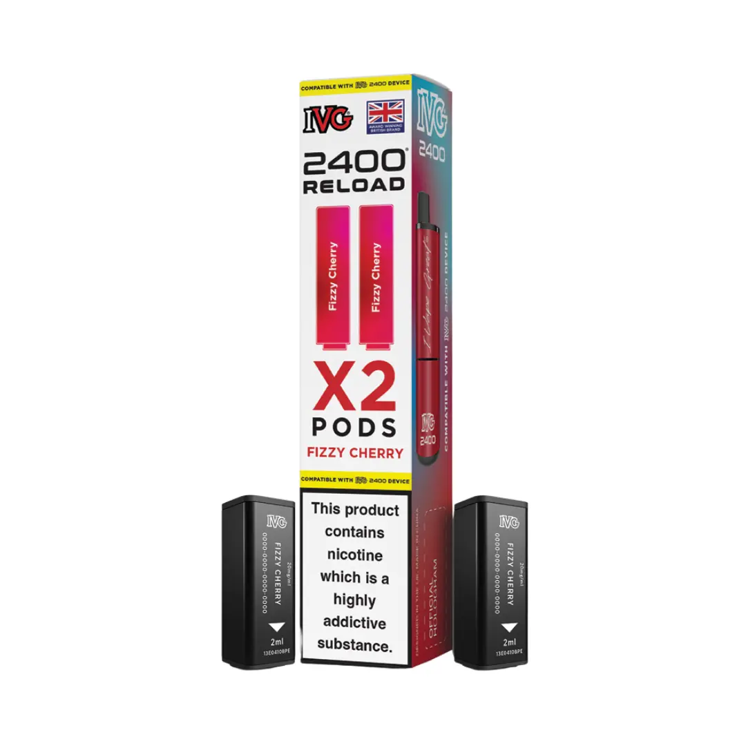 IVG 2400 Fizzy Cherry Reload Pods