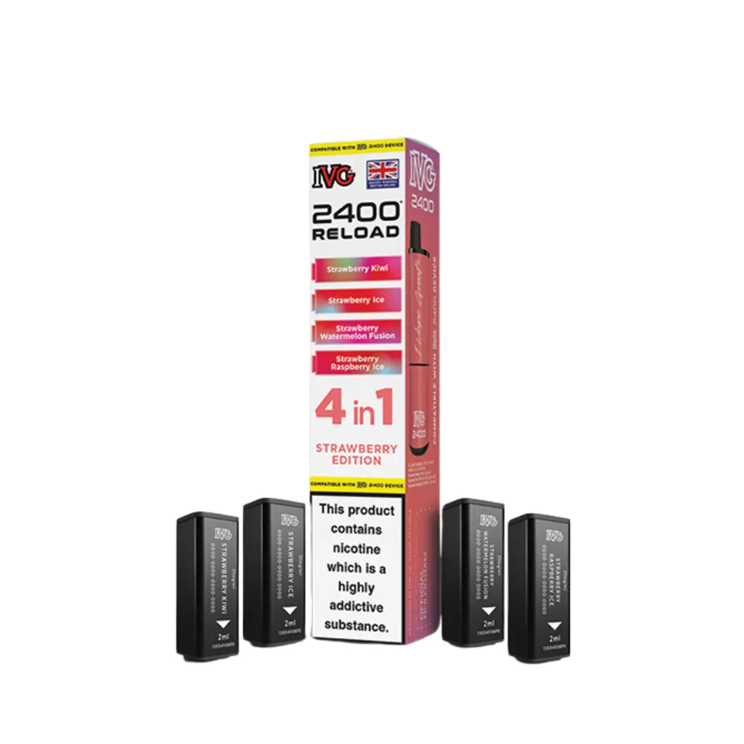 IVG 2400 Strawberry Edition Reload Pods