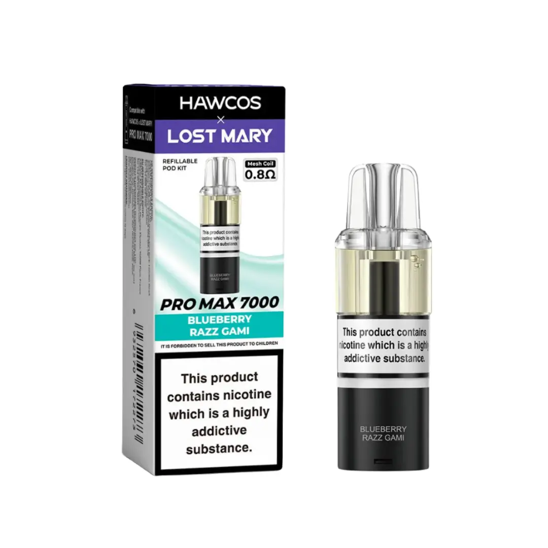 Lost Mary Pro Max 7000 Blueberry Razz Gami Refill Pod