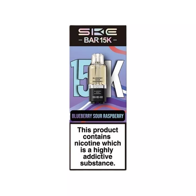 SKE Bar 15K Blueberry Sour Raspberry Refill Pods