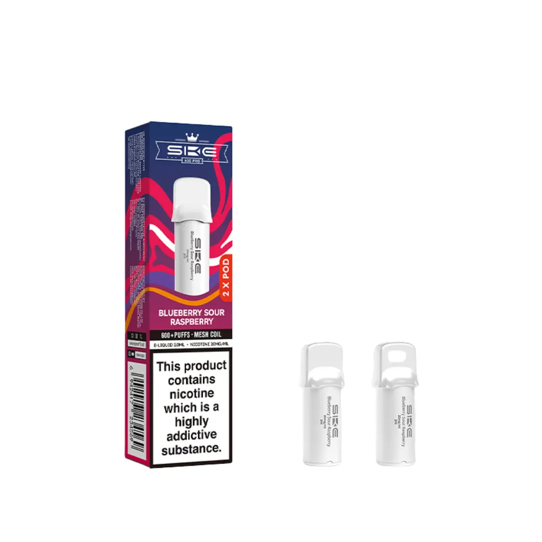 SKE Crystal Pro Blueberry Sour Raspberry Prefilled Pods