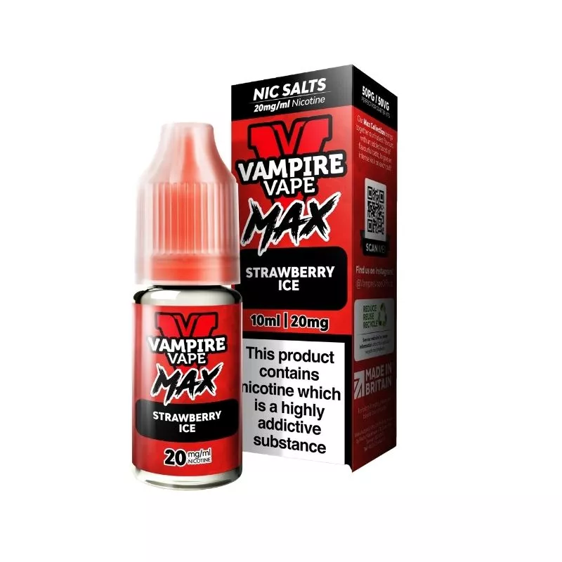 Vampire Vape MAX Strawberry Ice 10ml Nic Salt