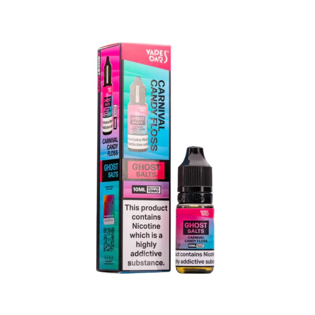 Vapes Bars Ghost Carnival Candy Floss 10ml Nic Salt E-liquid