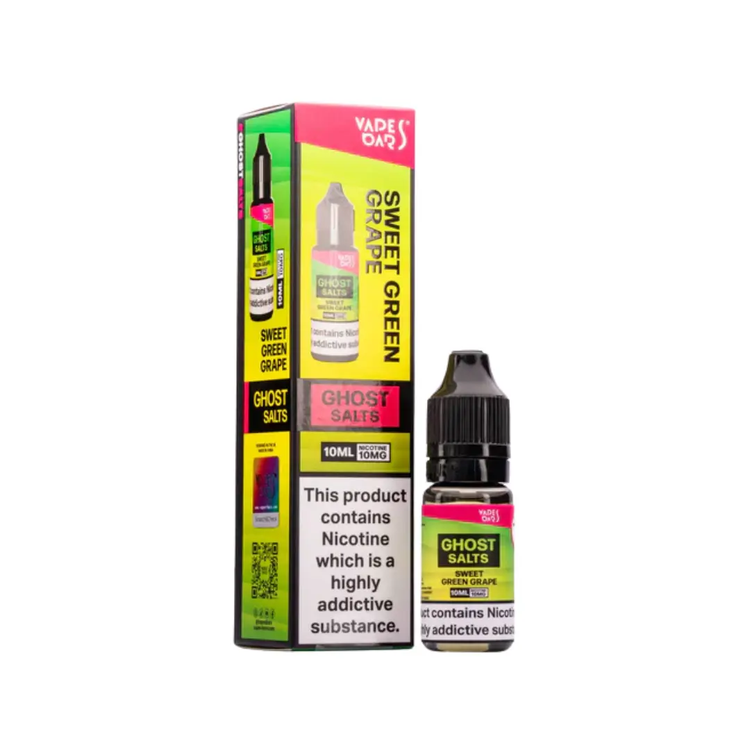 Vapes Bars Ghost Sweet Green Grape 10ml Nic Salt E-liquid